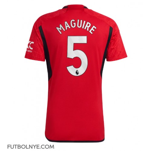 Camiseta Manchester United Harry Maguire #5 Primera Equipación 2023-24 manga corta